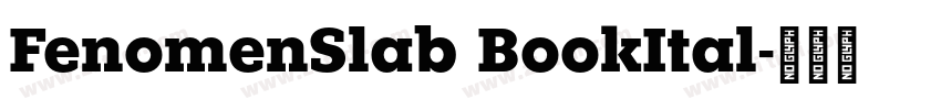 FenomenSlab BookItal字体转换